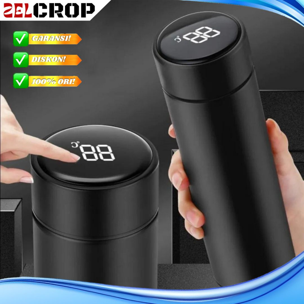 Tumbler Minum Aesthetic Botol Termos Mini Stainless Kopi Teh Air Panas Dingin Tahan Lama Pencet Port
