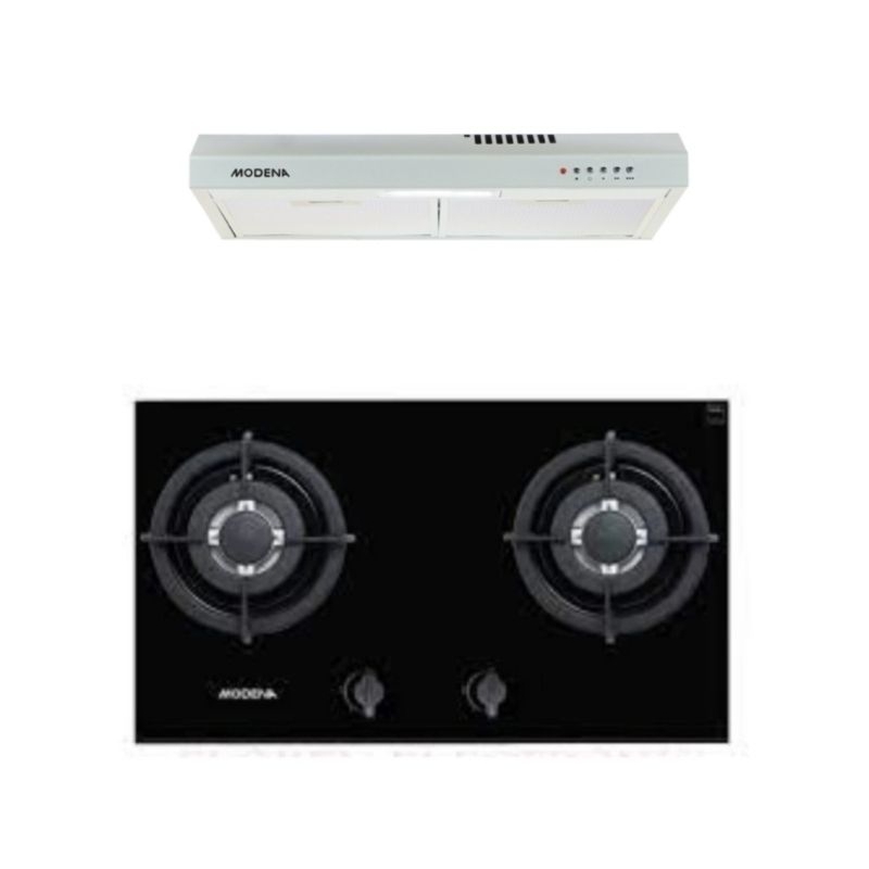 Paket Kompor Tanam MODENA BH 1725ACBK + Cooker Hood Modena PX 6031/V