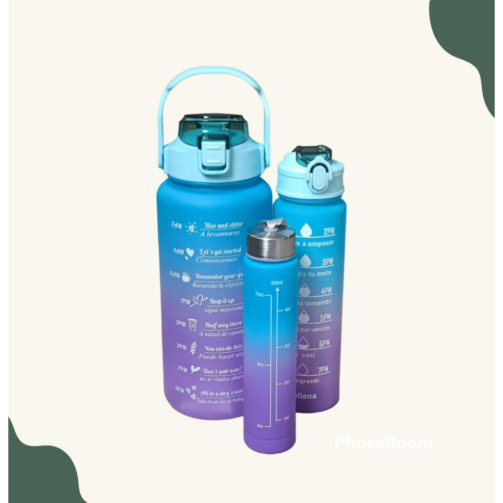 BOTOL 3in1 Viral / Botol Beranak Viral / Botol Beranak 2 Liter + 1000ml + 500ml Botol Minum Viral 1 set
