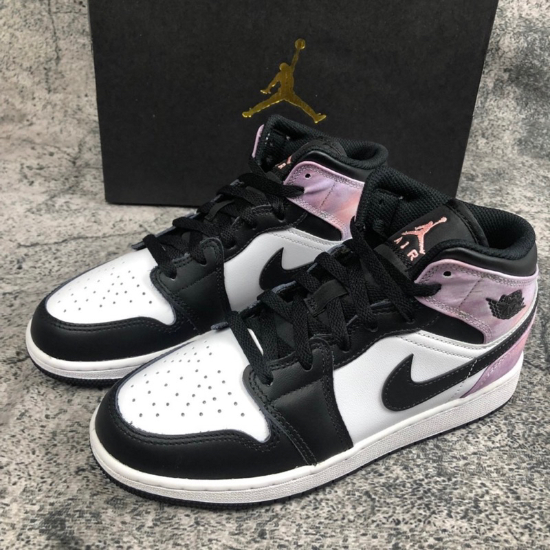 Nike Air Jordan 1 Mid Zen Master Tie Dye 100% Authentic