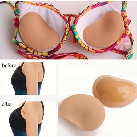 DHIO - Bra Pad Push Up Tempel Pads Foam Dan Silicone Busa Bh Sepasang Super Nyaman Cup Padding Bikini Murah