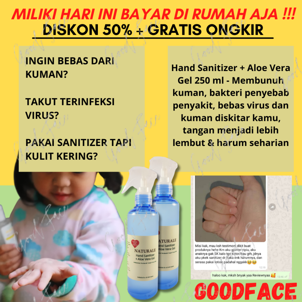 Hand Sanitizer + Aloe Vera Gel 250 ml