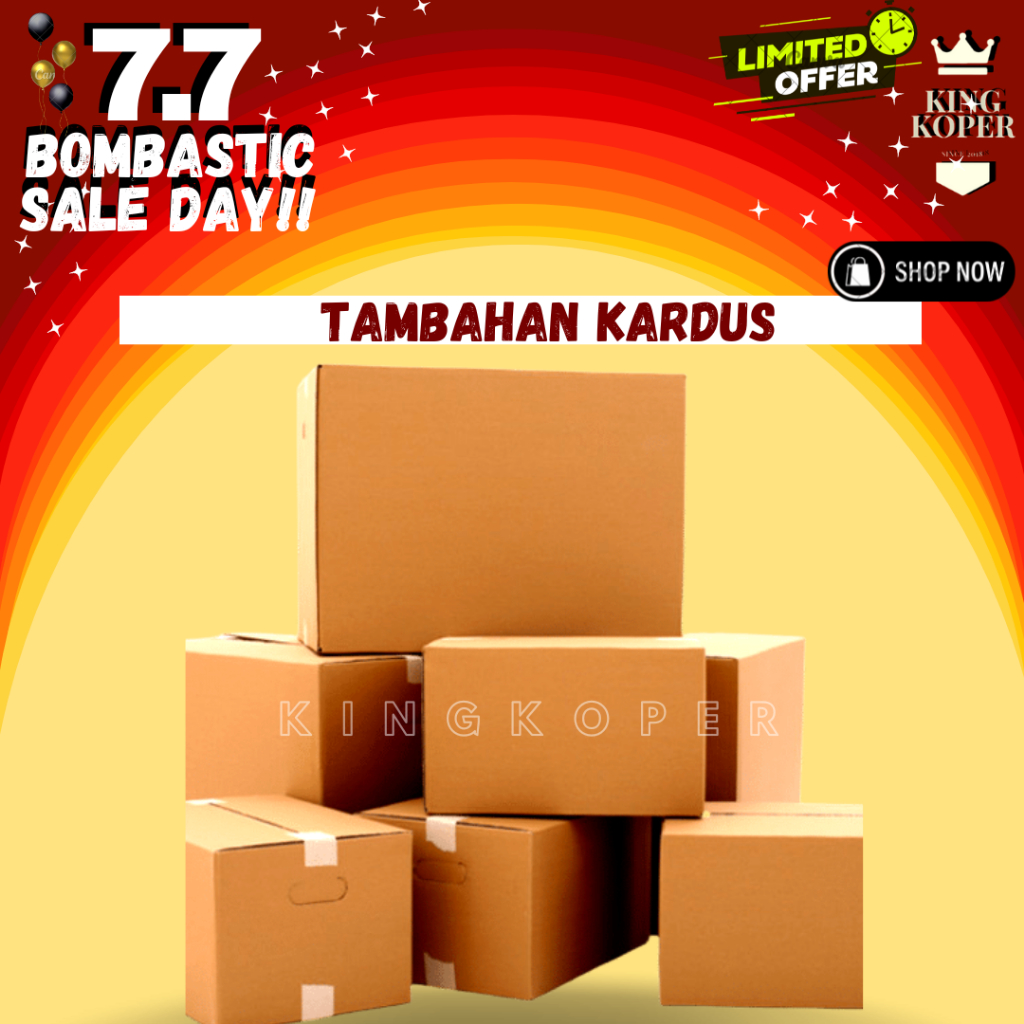 Kardus &amp; Bublewrap khusus tambahan untuk pembelian koper agar aman