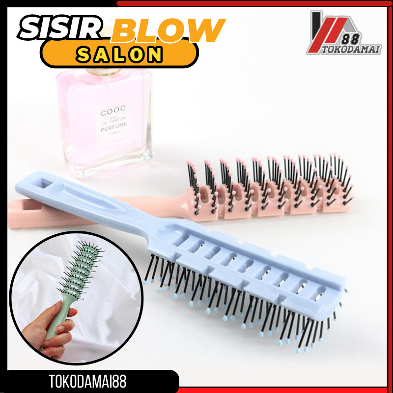 Sisir Styler Vented Brush Impor Sisir Pelurus Rambut Setengah Blow