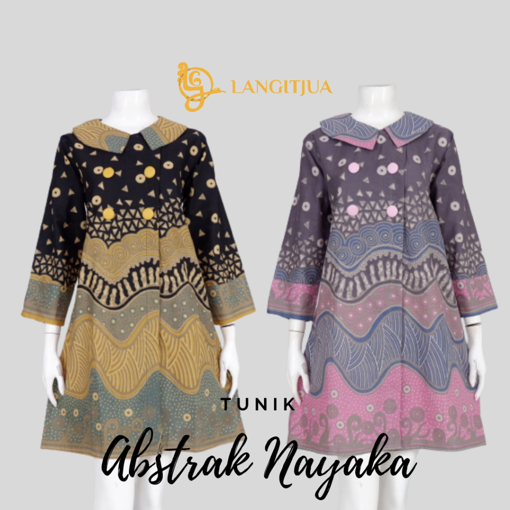 TUNIK ABSTRAK 05 | BAJU KERJA WANITA BUSUI FRIENDLY