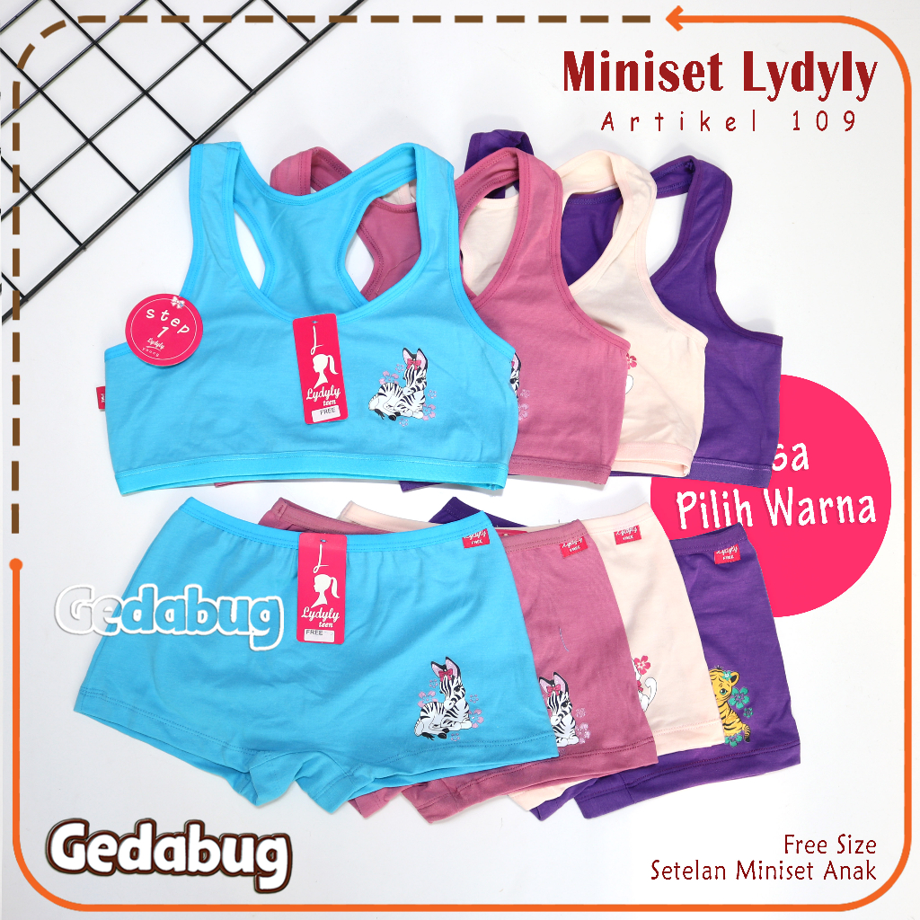 Setelan Miniset Lydyly 109 Tali Lebar | Setelan miniset celana Dalam anak | Gedabug