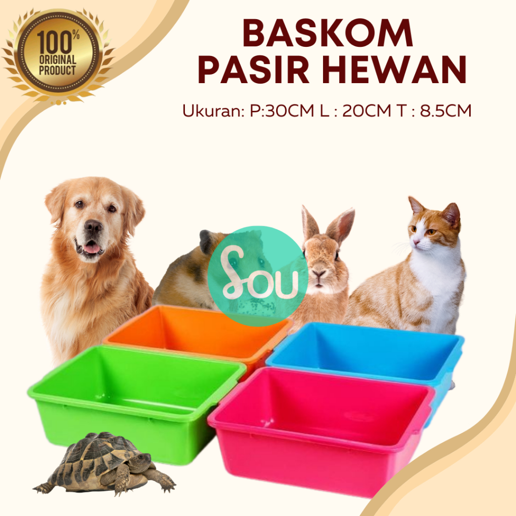 Bak Pasir Kucing/ Litter Box Sedang / Bak Pasir kucing Besar , Bak pasir / Bak Cupang