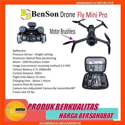BenSon Drone Fly Mini Pro 4k Camera Motor Brushless / Drone Mini