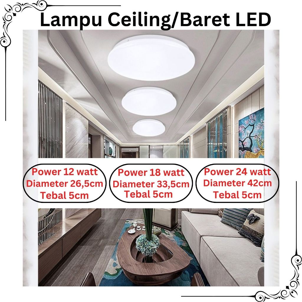 Lampu Ceiling/Lampu Baret LED