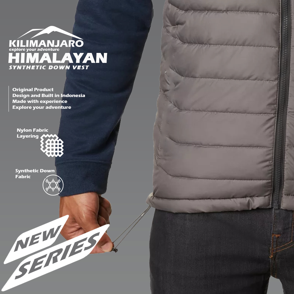 Vest Kilimanjaro Himalayan - Jaket Rompi Kilimanjaro Synthetic Down - Jaket Bulu Angsa Sintetis