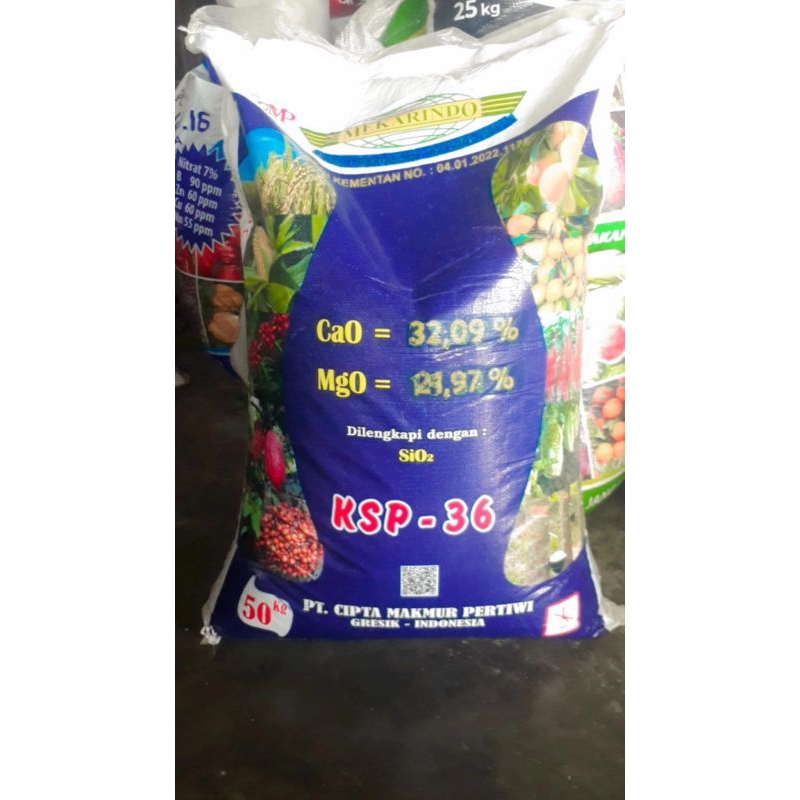 Pupuk KSP36 kemasan 50 kg