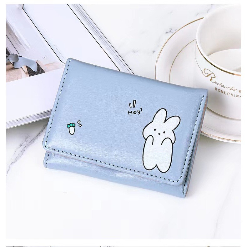 Dompet Lipat Wanita Dompet lipat mini Motif Karakter Dompet Uang Kertas ACC