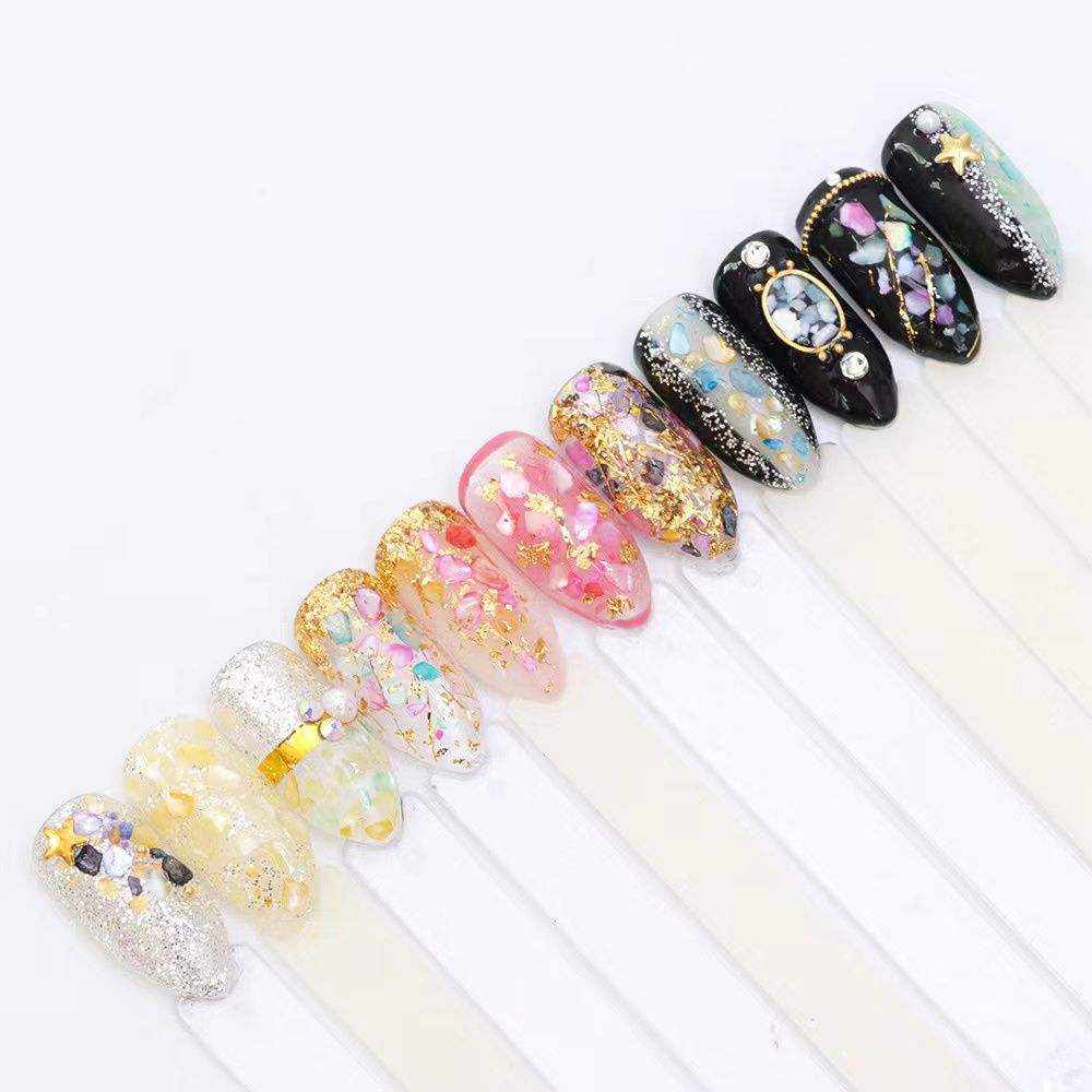 12SEKAT PECAHAN SEASHELL SHELL DEKORASI NAIL MINI KERANG DEKORASI NAIL ART JAPAN NAIL