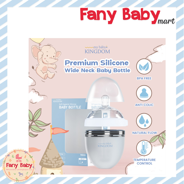 MY BABY KINGDOM PREMIUM SILICONE WIDE NECK BABY BOTTLE
