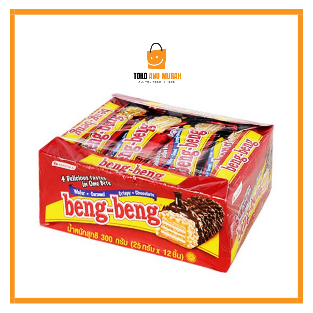 

WAFER BENG BENG COKLAT KEMASAN 25gr BOX ISI 17 PCS