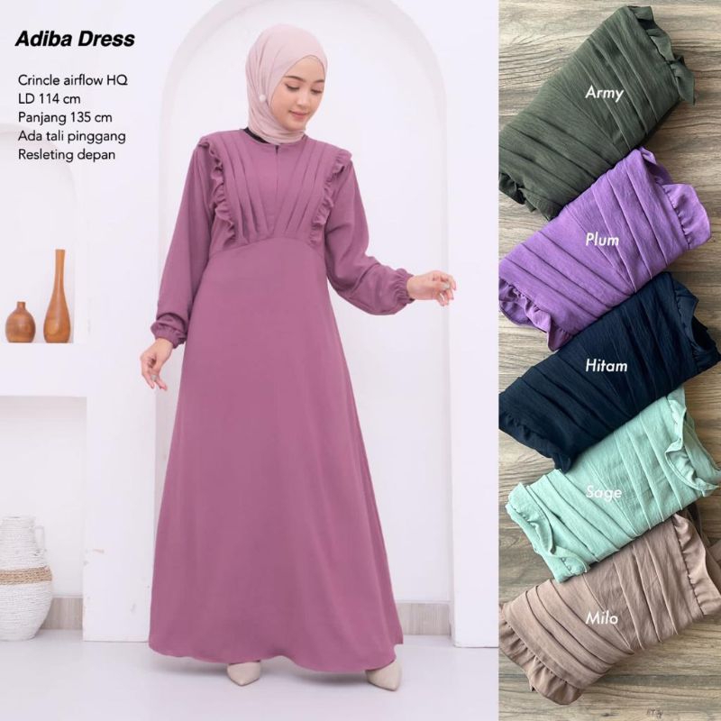 Gamis Airflow - VEREN / ADIBA DRESS //JF7852