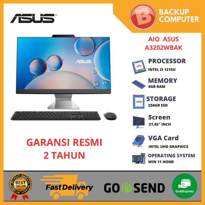 AIO ASUS A3202WBAK-BA342W i3-1215U BLACK