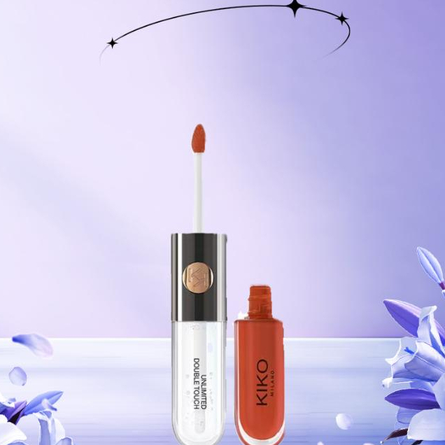 Kiko Milano Liquid lipstick 6ml/Kiko Milano Minshzee Double Lip Gloss Fog Matte 2 in 1 Double Touch 