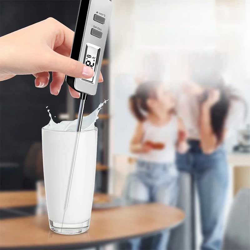 Termometer Makanan Digital Waterproof Minuman Food Thermometer Pengukur Suhu Daging Steak Kopi Susu Air Dll
