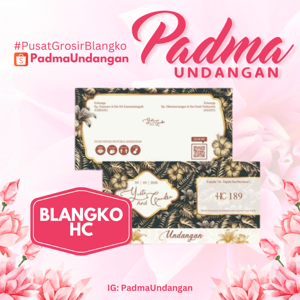 Blangko Undangan HC 189 | Padma Undangan