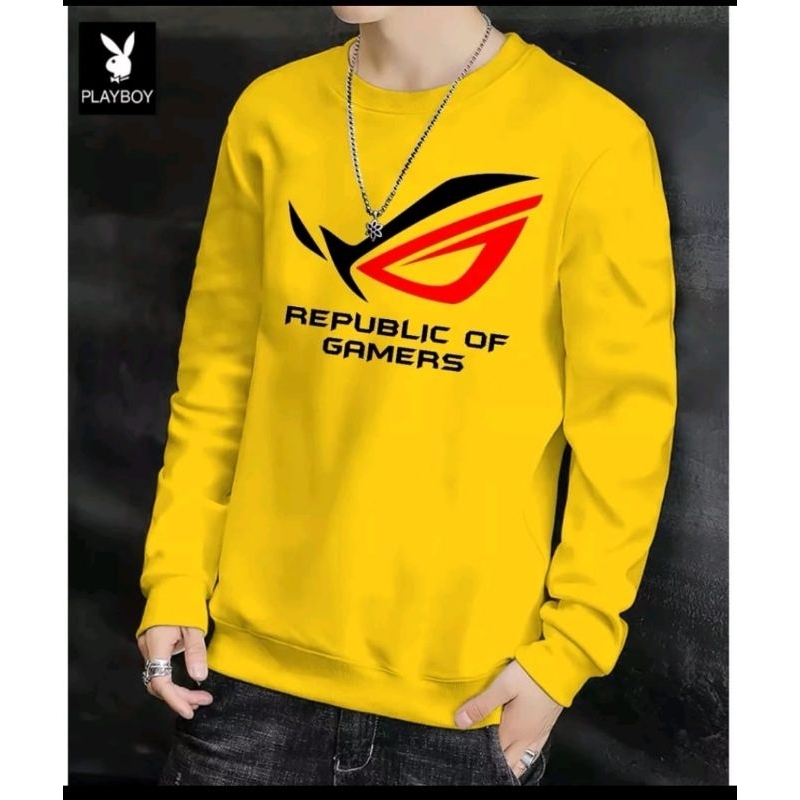 KAOS PRIA ( ROG ) BAJU DISTRO PRIA LENGAN PANJANG MODEL TERBARU