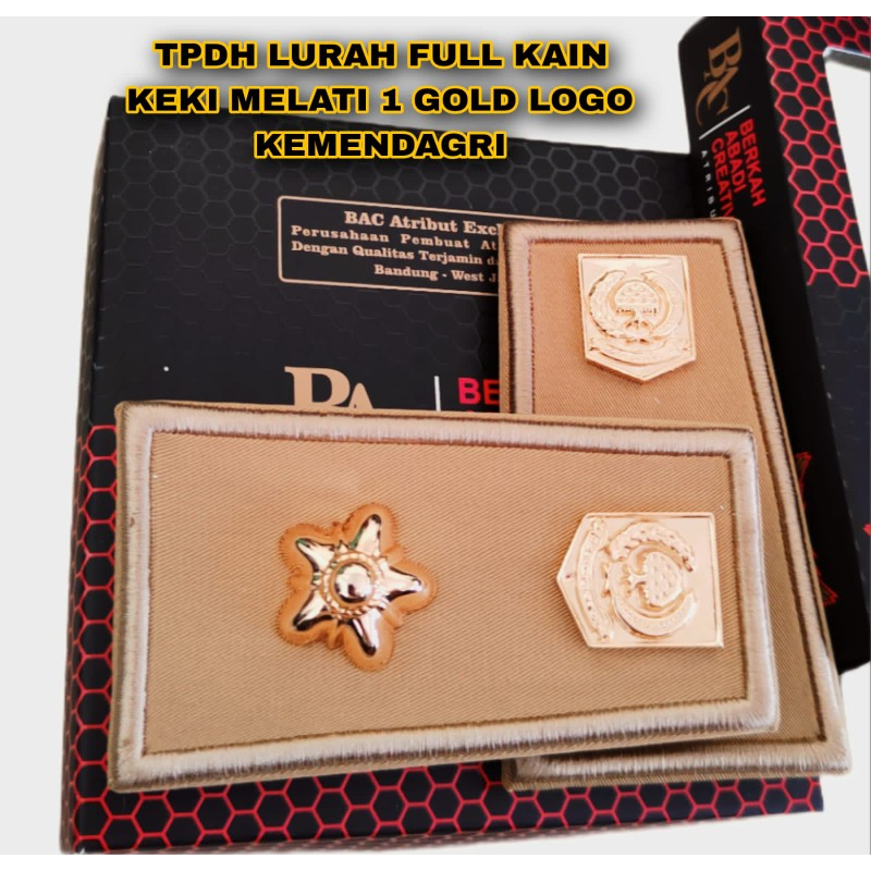 Pdh Lurah Melati kain satu Khaki Baru