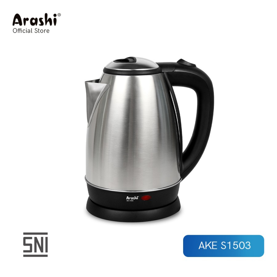 Arashi Teko Listrik AKE S1503 Kapasitas 1.5 Liter  / Electric Kettle