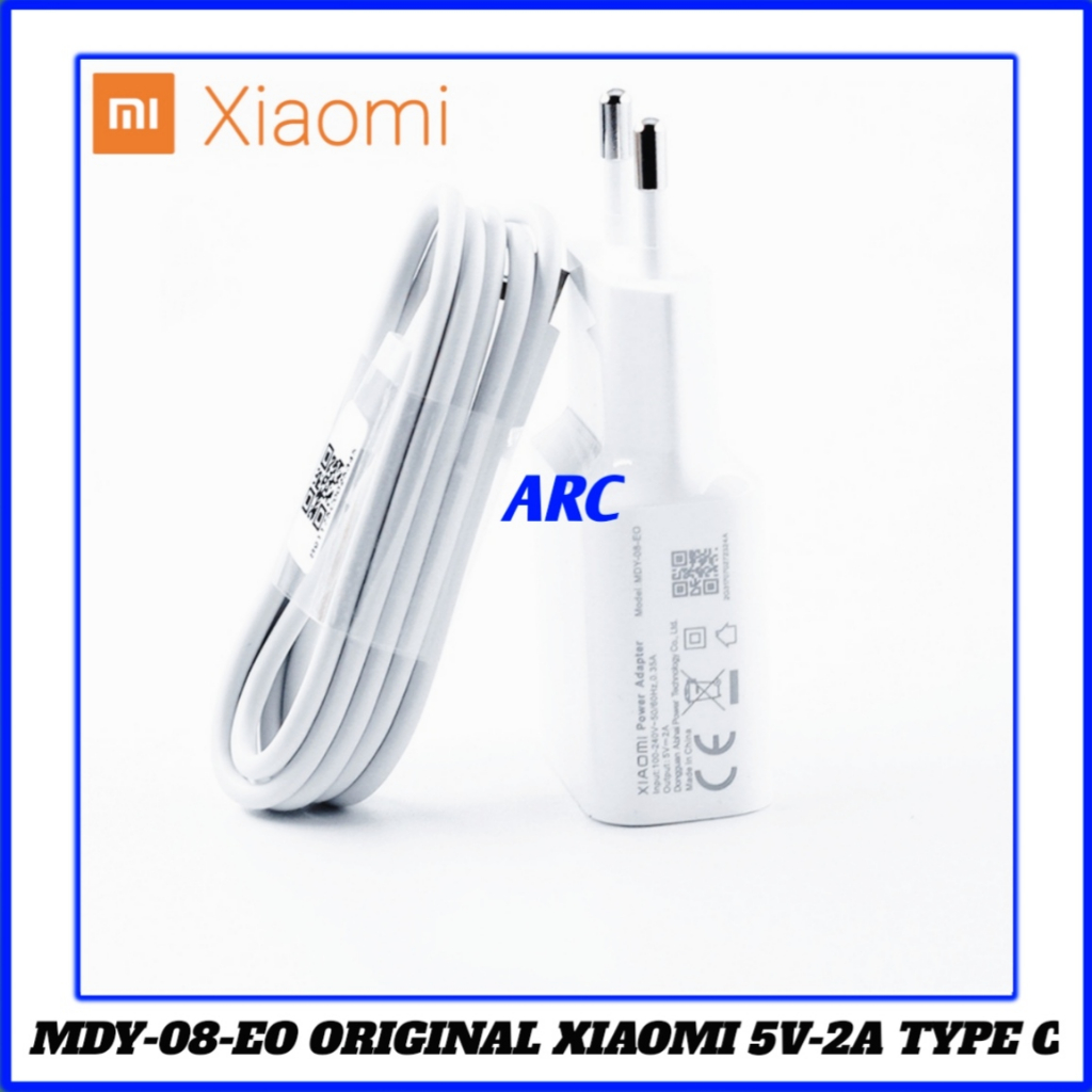 Charger xiaomi MDY-08-EO tipe C MI 5C 5X A1 Original 100% 5V-2A