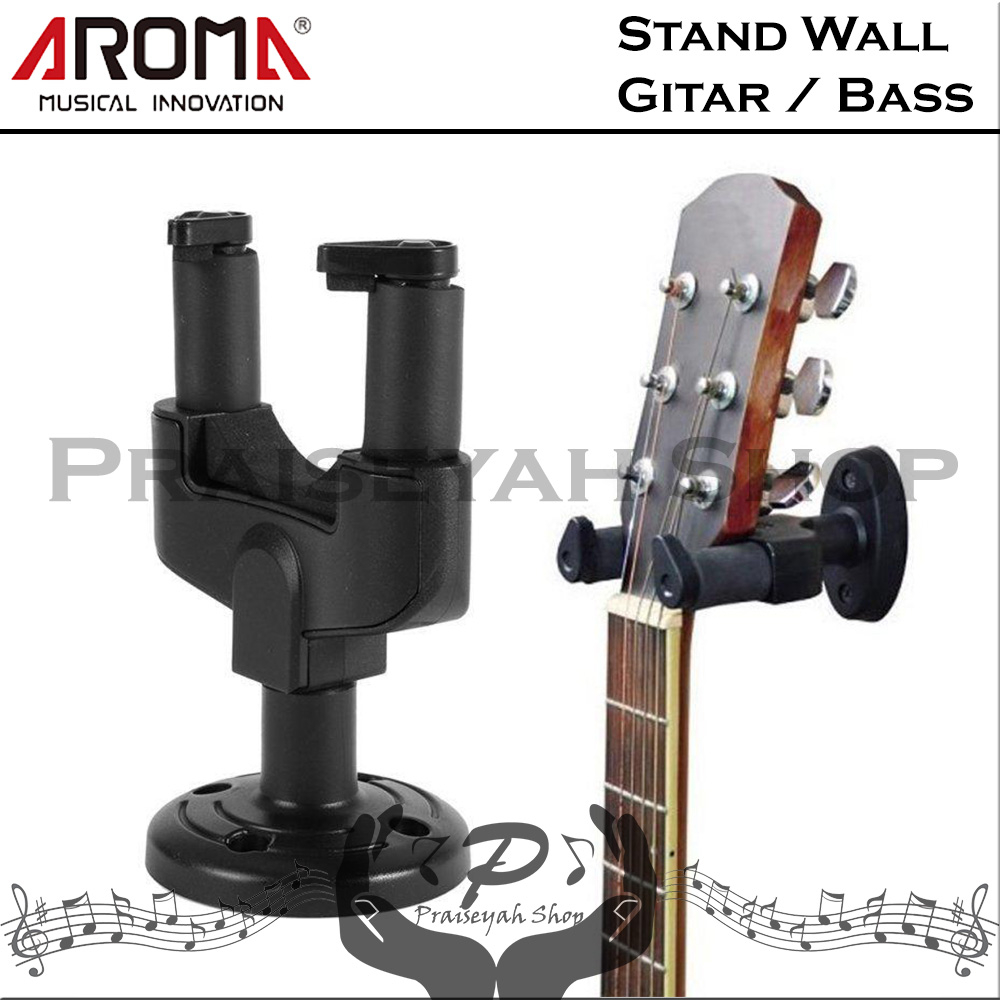 Stand Gitar Dinding Akustik Elektrik Aroma AH-81 Bass