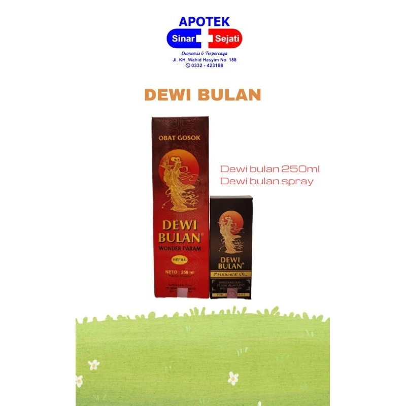 Obat Gosok Dewi Bulan Refill 250ml / Obat Gosok Dewi Bulan spray 100ml