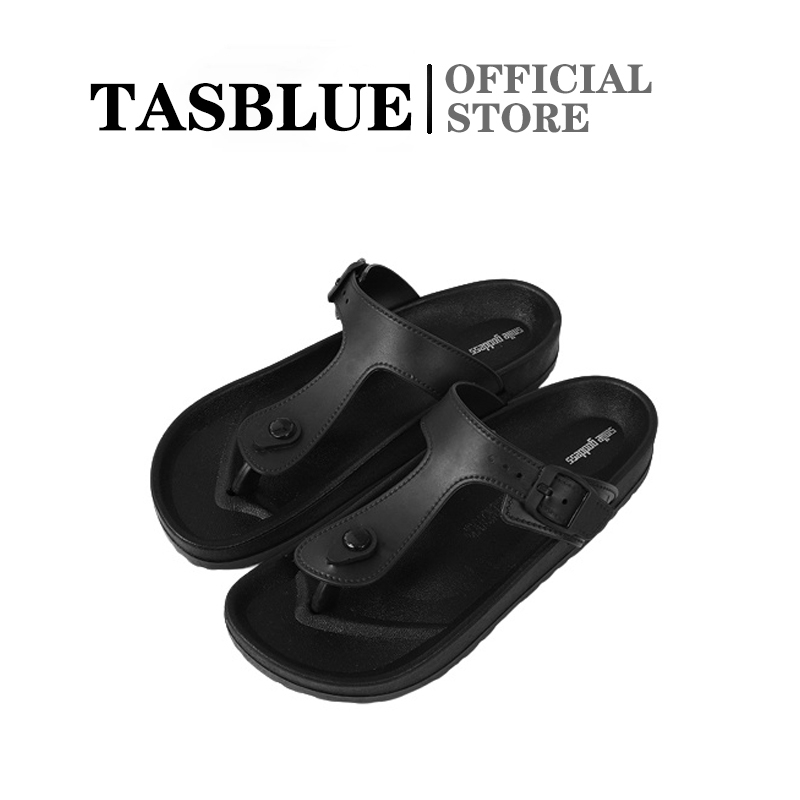 ♥TASBLUE♥S30 NEW COD Sandal pria/Wanita Briken Sandal  smile goddess Slip On Style Korea Import Real pict bisa gojek