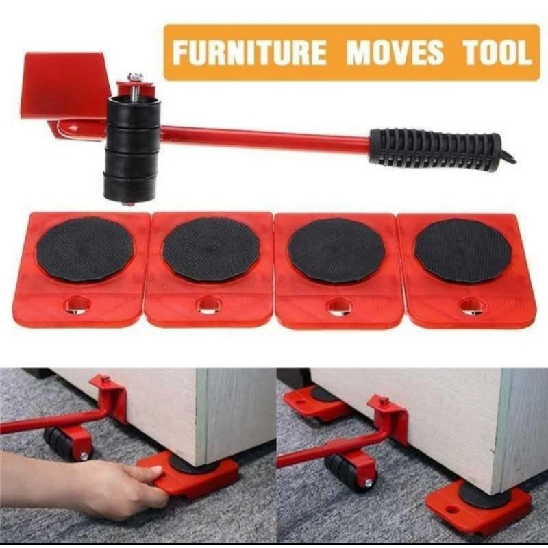 Moving Tool Set Dongkrak Alat Bantu Pemindah Barang Furniture