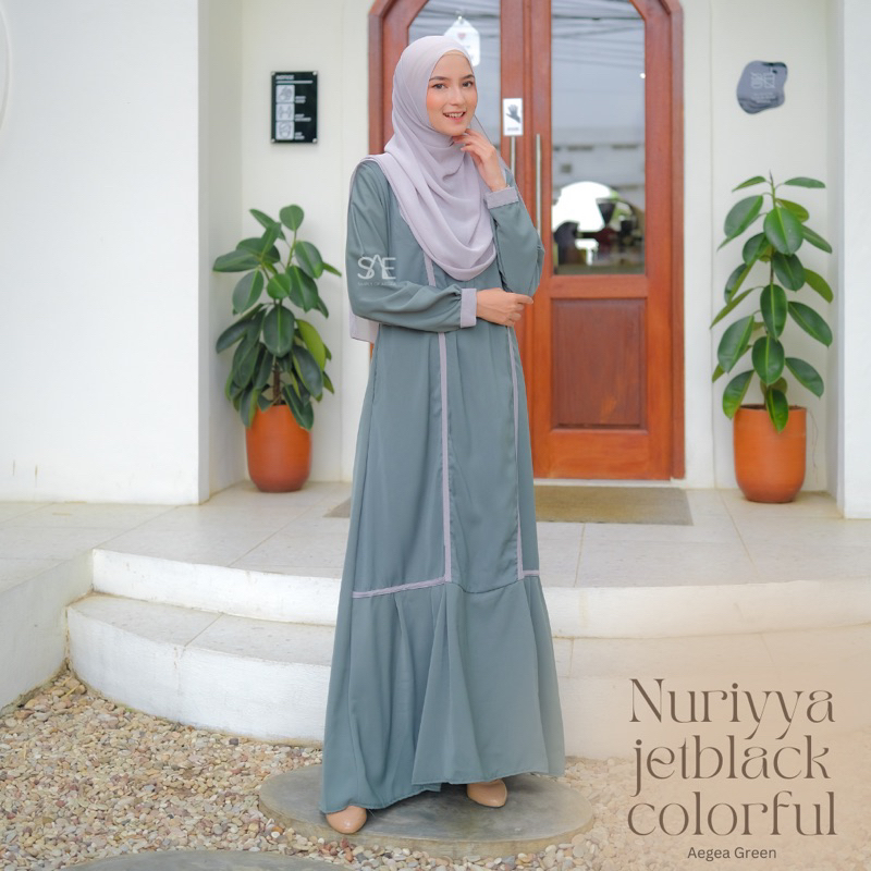 GAMIS NURIYYA JETBLACK COLORFUL BY SIMPLY OF AEGEA SAE