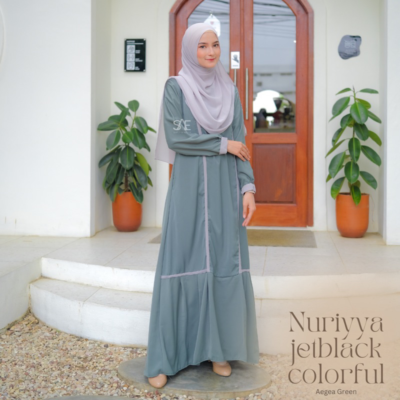 GAMIS NURIYYA JETBLACK COLORFUL BY SIMPLY OF AEGEA SAE