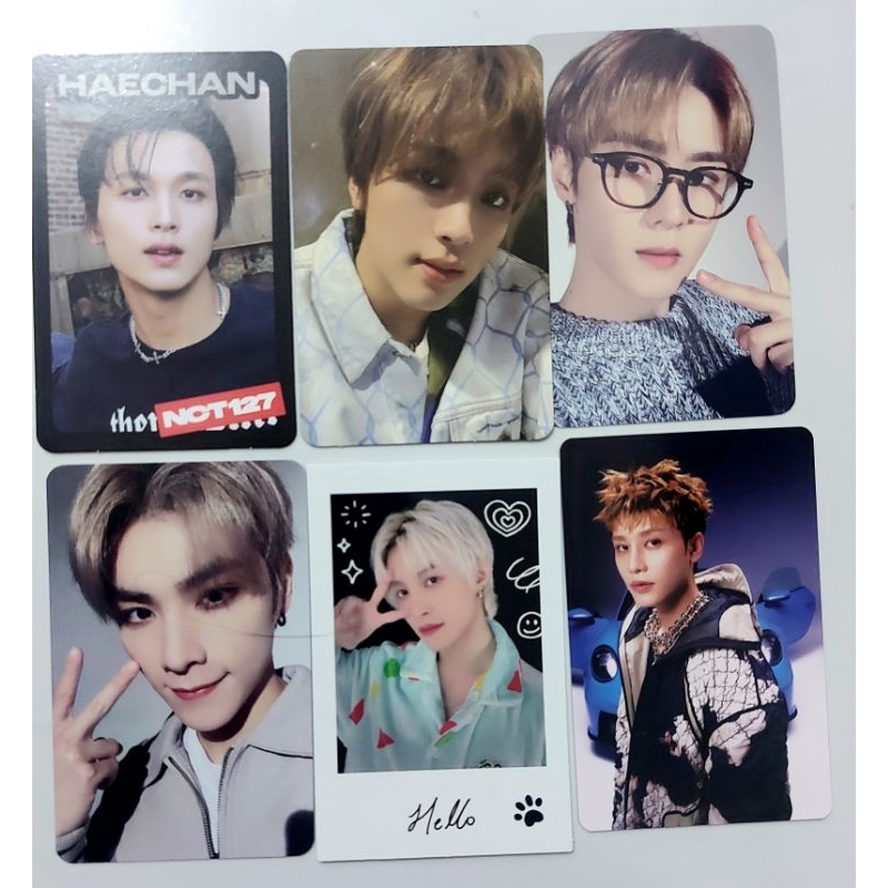 (Take All) Photocard OFFICIAL NCT 127 Haechan tc ayyo black