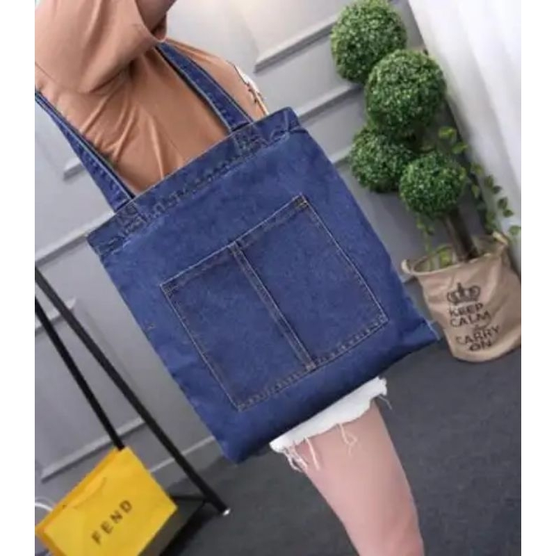 TOTE BAGS jeanss selendang wanita tas jalan jalan tas shoping