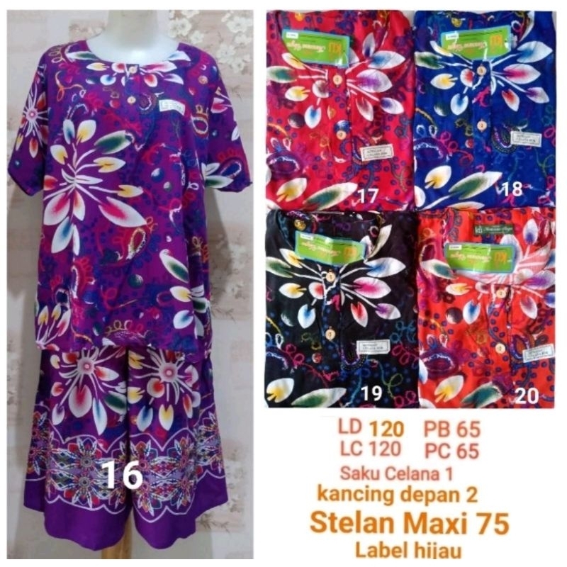 Kencana Ungu Asli  Stelan Maxi 75 LD 120cm Label hijau