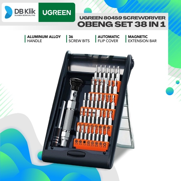 Screwdriver Obeng Set UGreen 38 in 1 Alumunium Alloy - Ugreen 80459