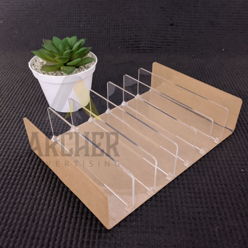 ORGANIZER RAK KOSMETIK GRID TEMPAT PENYIMPANAN MAKE UP KOSMETIK AKRILIK