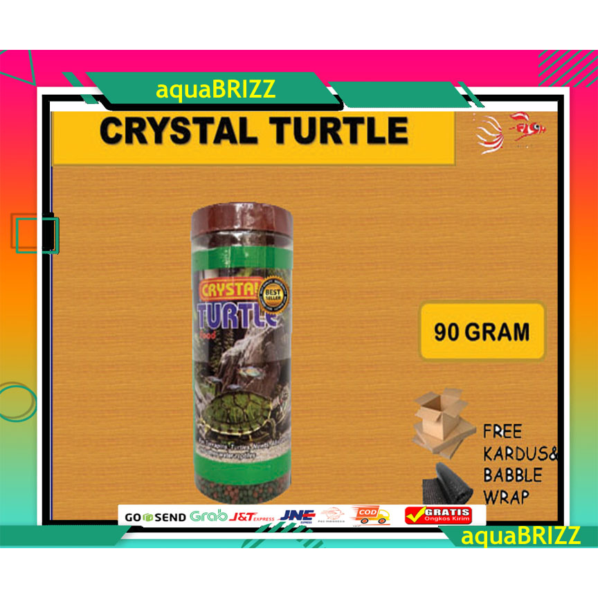 CRYSTAL TURTLE FOOD 100gr makanan pakan Kura Kura kurakura kura-kura brazil reptil