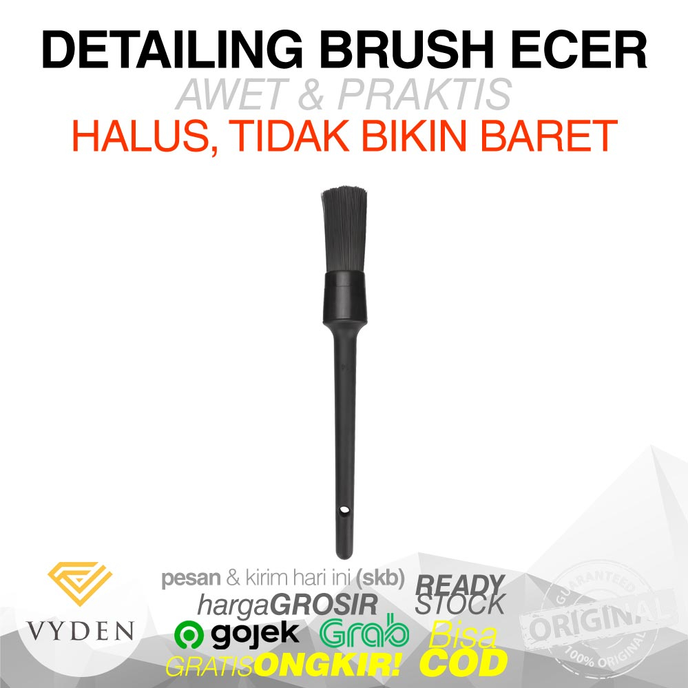 VYDEN Kuas Detailing Brush HITAM ECER 1 BUAH RANDOM Sikat Poles Mobil