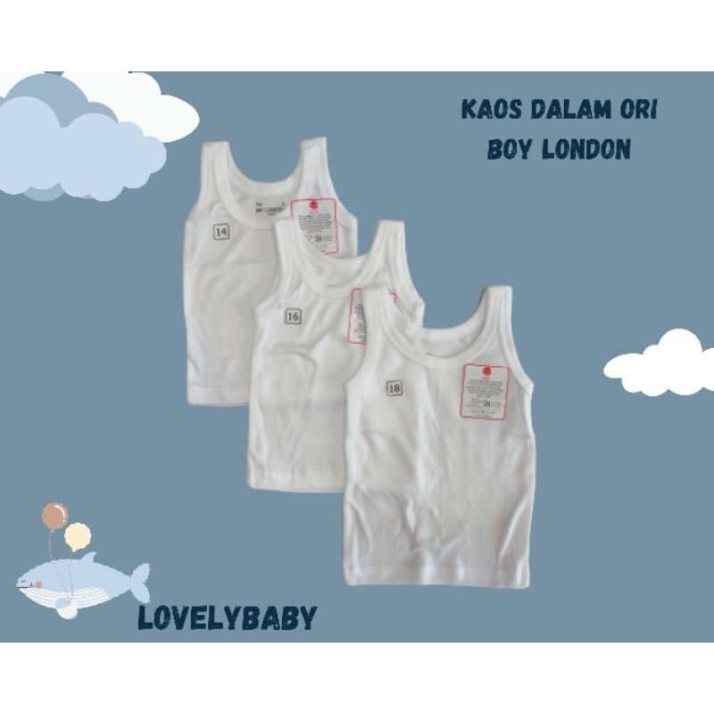 PROMO 12 PCS KAOS DALAM BOY LONDON / SINGLET ANAK  / KAOS DALAM ORI BOY LONDON / KAOS DALAM ANAK