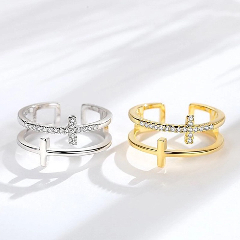 Cincin titanium fashion wanita anti karat