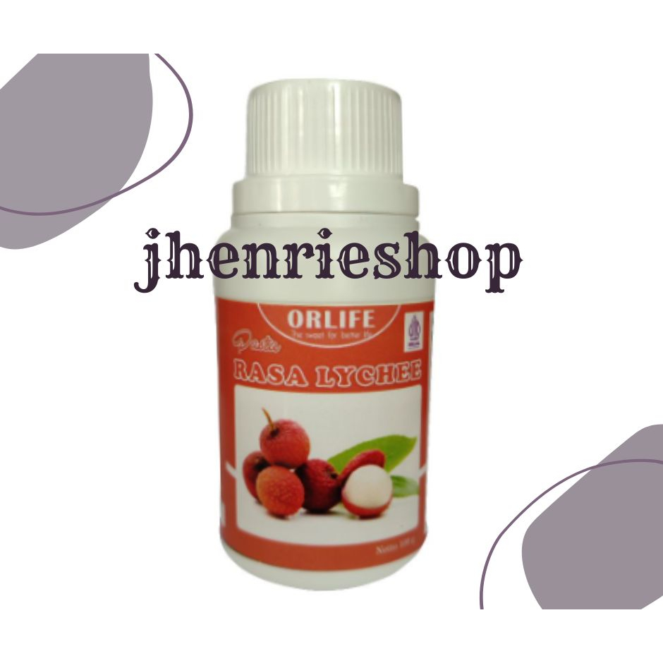 

SALE✨Perasa makanan dan minuman penambah rasa kue dan wipe cream Pasta Perisa Orlife Leci Lychee 100 Gram
