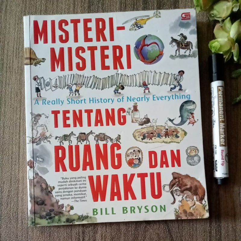 buku Misteri Misteri Tentang Ruang dan Waktu bill bryson preloved
