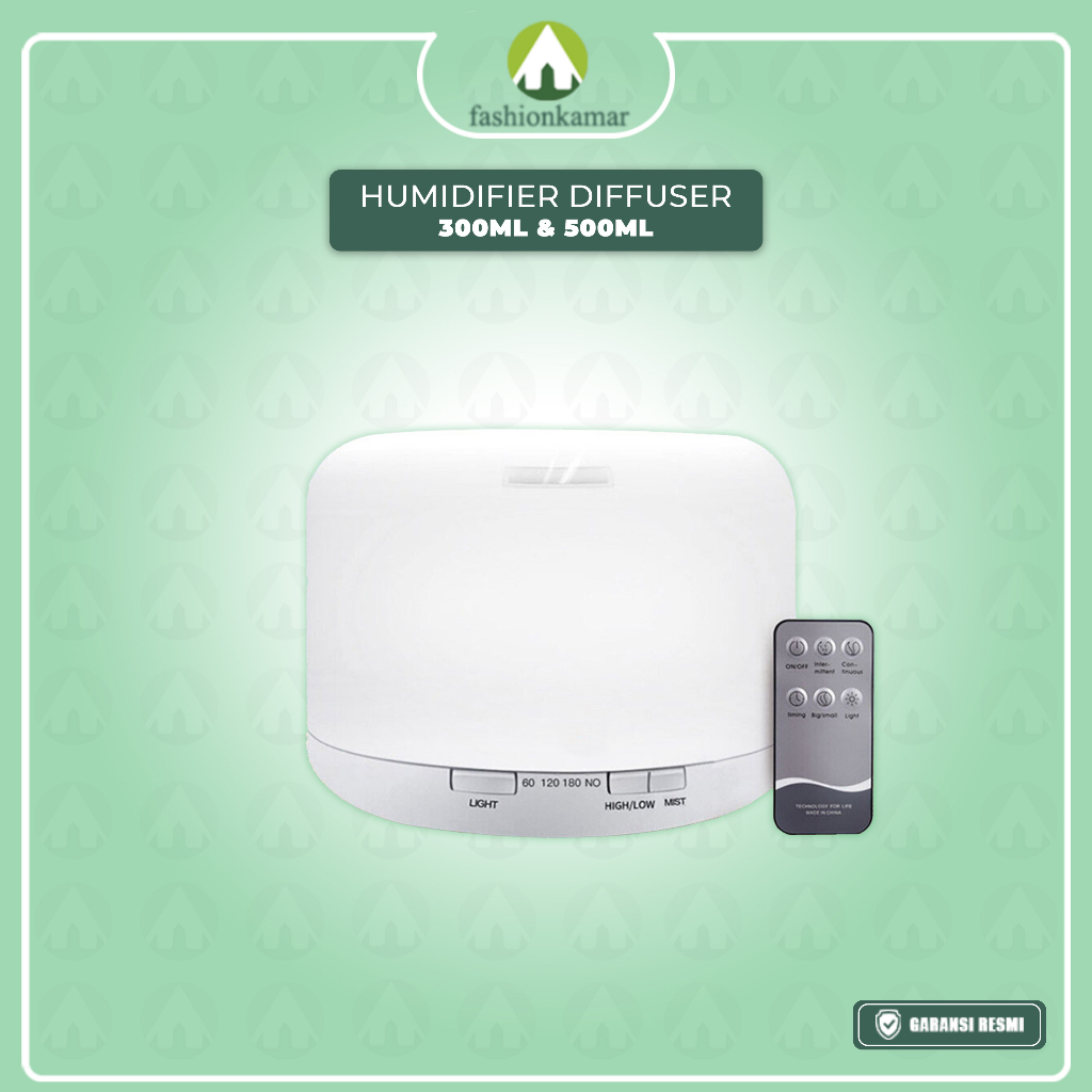 Humidifier Diffuser Air 300ML/500ML/1000ML  Aromaterapi Dengan Remote (TIDAK FREE OIL)