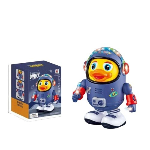 Mainan Bebek Joget Duck Astronot Dancing Walking Musik