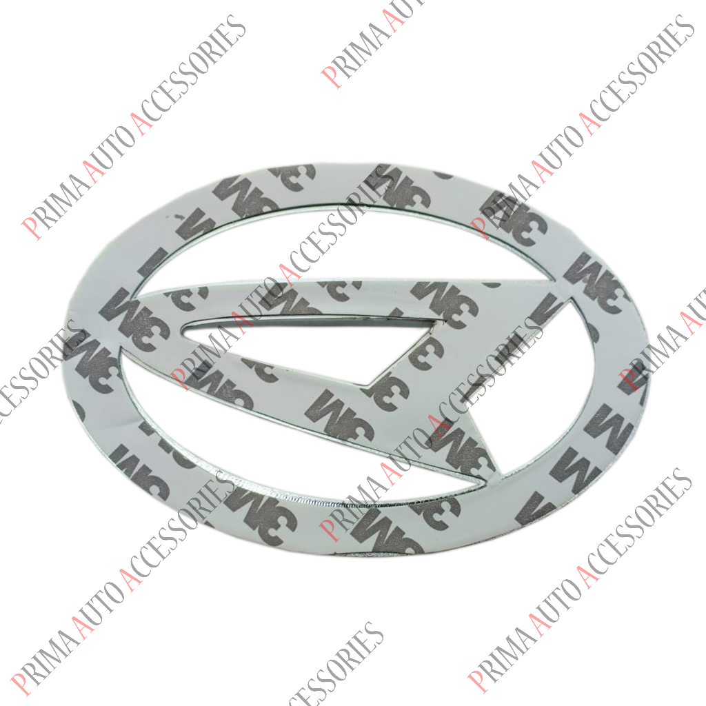 Emblem Mobil Logo DAIHATSU CHROME 12 cm