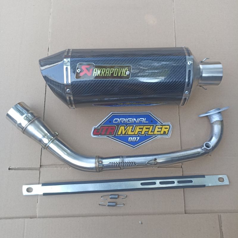 KNALPOT AKRAPOVIC LAYANG PCX 160 VARIO 160 SUARA BASS ADEM