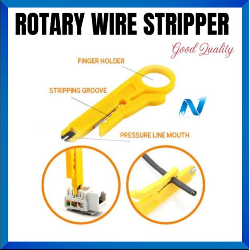 PENGUPAS KULIT KABEL ROTARY WIRE STRIPPER